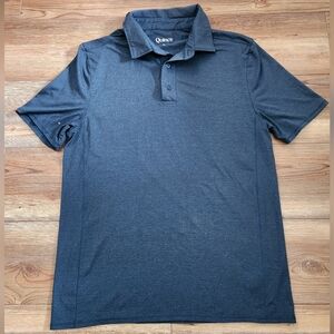 Quince Polo Men's L Blue Knit Short Sleeve